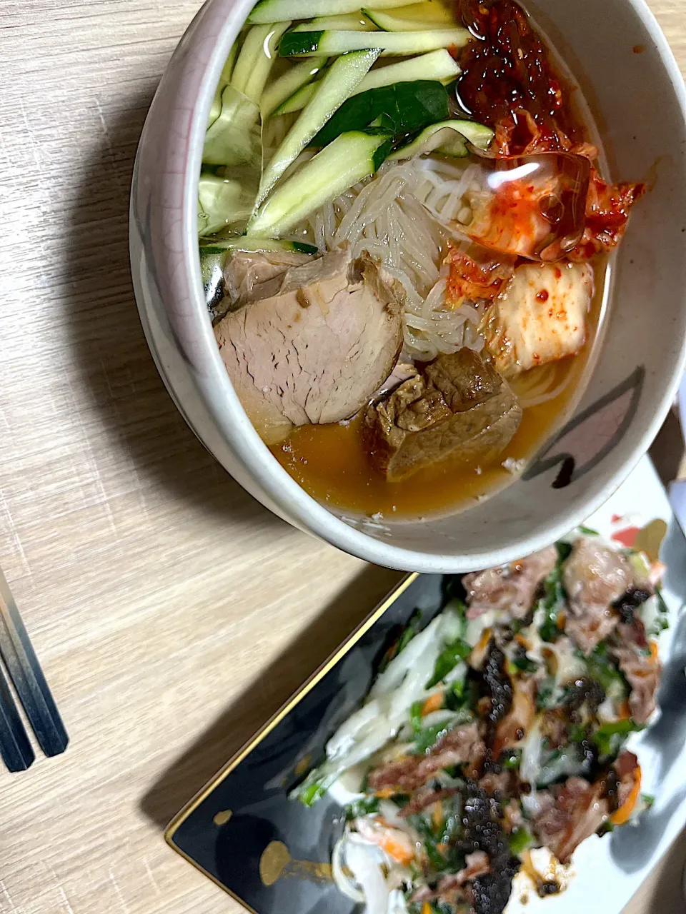 冷麺、野菜チヂミ|みかふく_食生活見直し保健師ごはん。さん