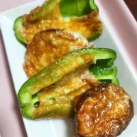 ピーマンとしいたけのチーズ焼き|aiさん