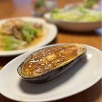 7/6の夕食　米茄子の味噌田楽
