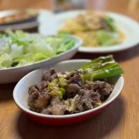 7/6の夕食　砂肝ネギ焼浸し|yoneさん