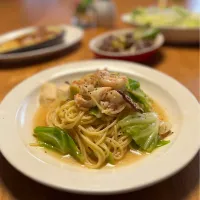 7/6の夕食　海老とキャベツのパスタ| yoneさん