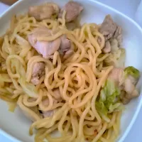 鶏肉とキャベツの和風焼きそば|112さん
