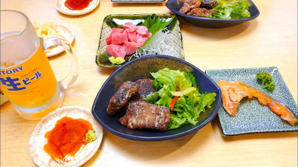 7/4の夕食
お寿司屋さんで乾杯🍻|卯月さん