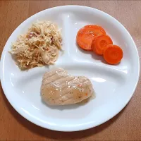 キャベツのサラダ、にんじん、サラダチキン|ナナさん