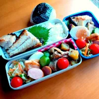 次男・私弁当&おにぎり|tamagomagomagoさん