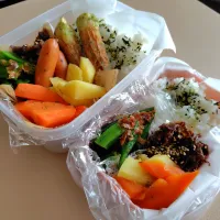 7/7  派遣かーちゃん弁当withおにい弁|けろよんさん