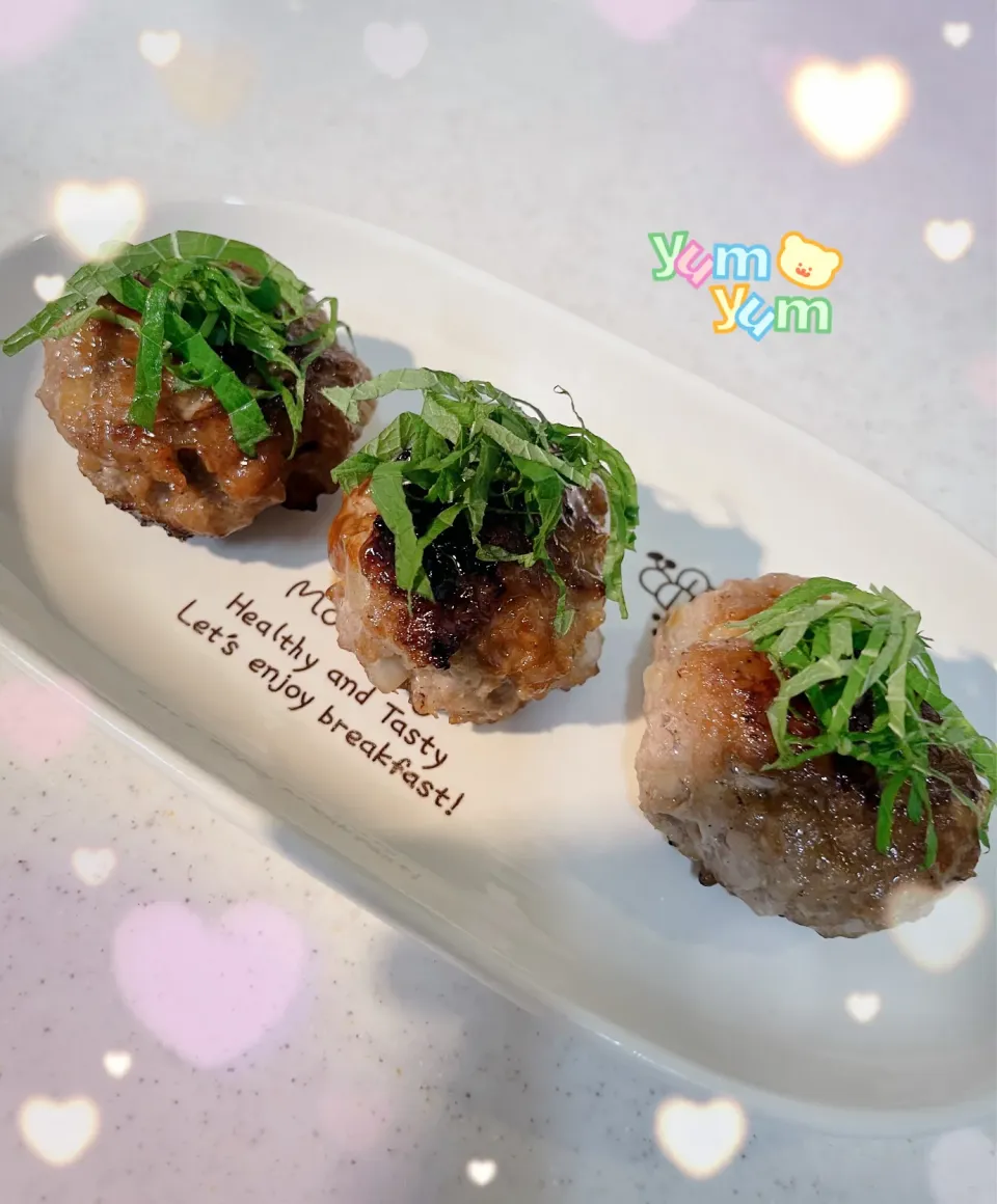 豚ひき肉のつくね団子|ショコラさん