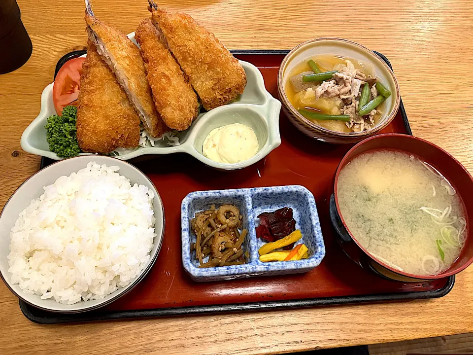 アジフライ定食|しのぶさん