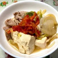 キムチ肉豆腐|ここさん