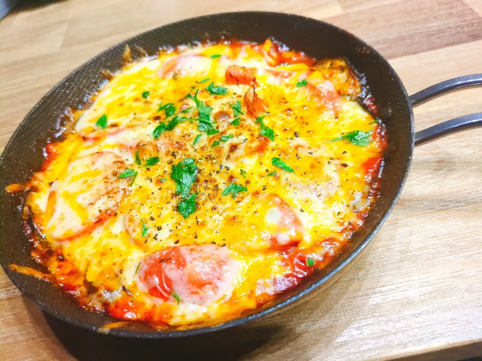 トマトとナスのミルフィーユ|料理男子18歳さん