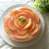 ＊結婚記念日💍桃と紅茶のムースケーキ🍑＊|＊抹茶＊さん