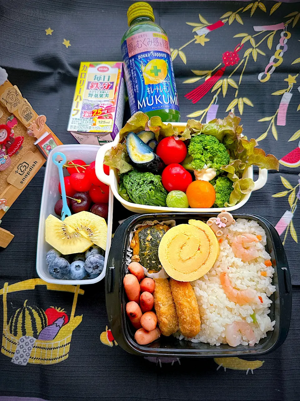 2025/07/07 海老ピラフとメンチカツのお弁当|Blueberry🫐さん