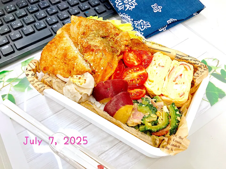チャップポーク弁当🍱😋|Tsuu_chan‪ ·͜·♡‬さん