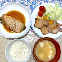 ヒラメの煮付と角煮|おしゃべり献立さん