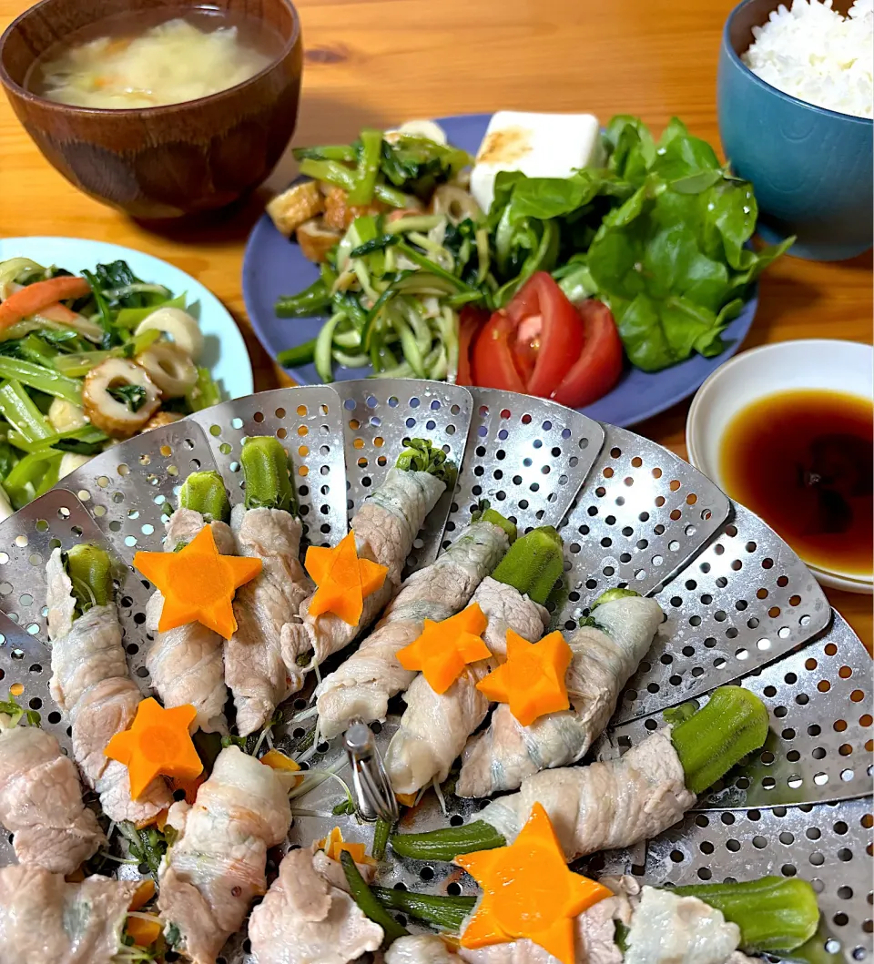 オクラの肉巻き　七夕🎋|yuinaさん