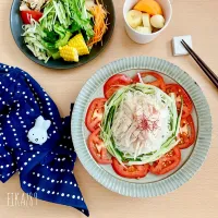 ゴマだれで食べよう 棒棒鶏風そうめん|FIKA789さん