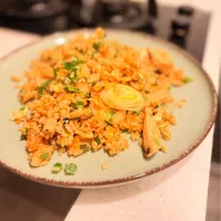京蔥扎肉蘭王蛋炒飯|Zhen Zhenさん