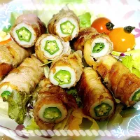 七夕🎋オクラ星ロール🎋