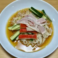 七夕の冷やしそうめん|マシュマロールさん
