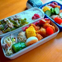 次男・私弁当&おにぎり|tamagomagomagoさん