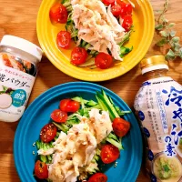 マルコメ液味噌冷や汁の元で棒々鶏