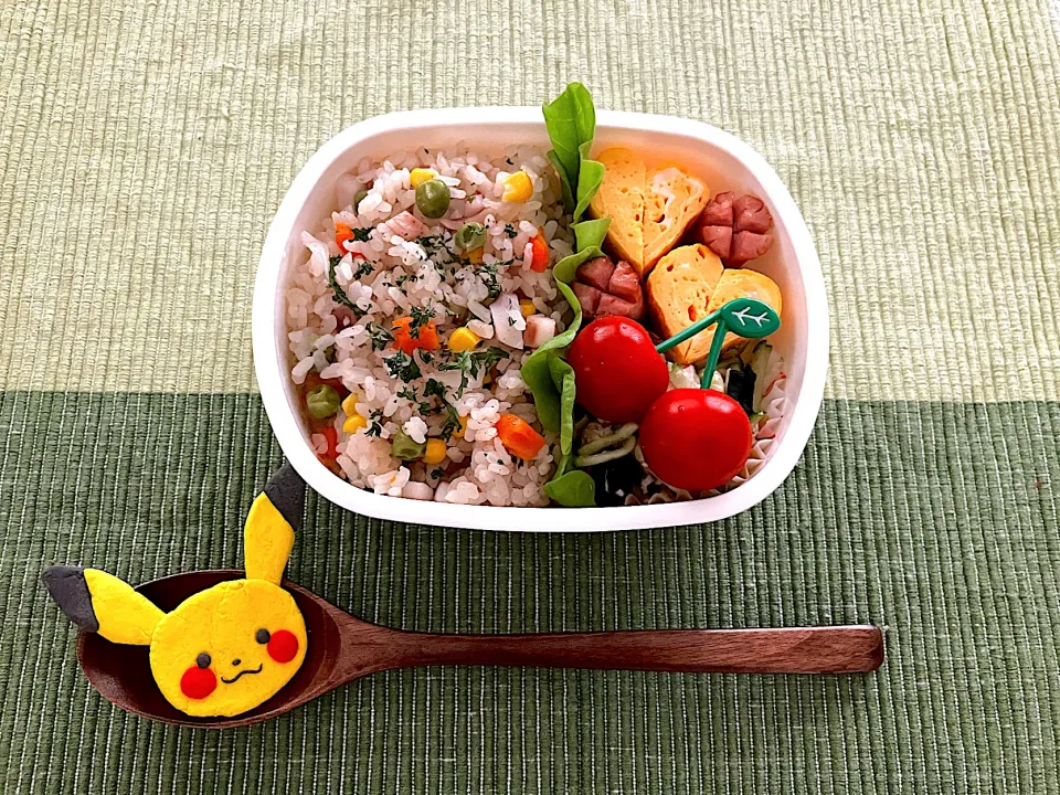 ＊0060. 海鮮ピラフ🦐🦪🦑娘ちゃんの高校生弁当🍱＊|＊抹茶＊さん