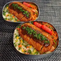 母とムスコのラブラブおソロ♪青春の思い出!トルコライス弁当|からあげビールさん
