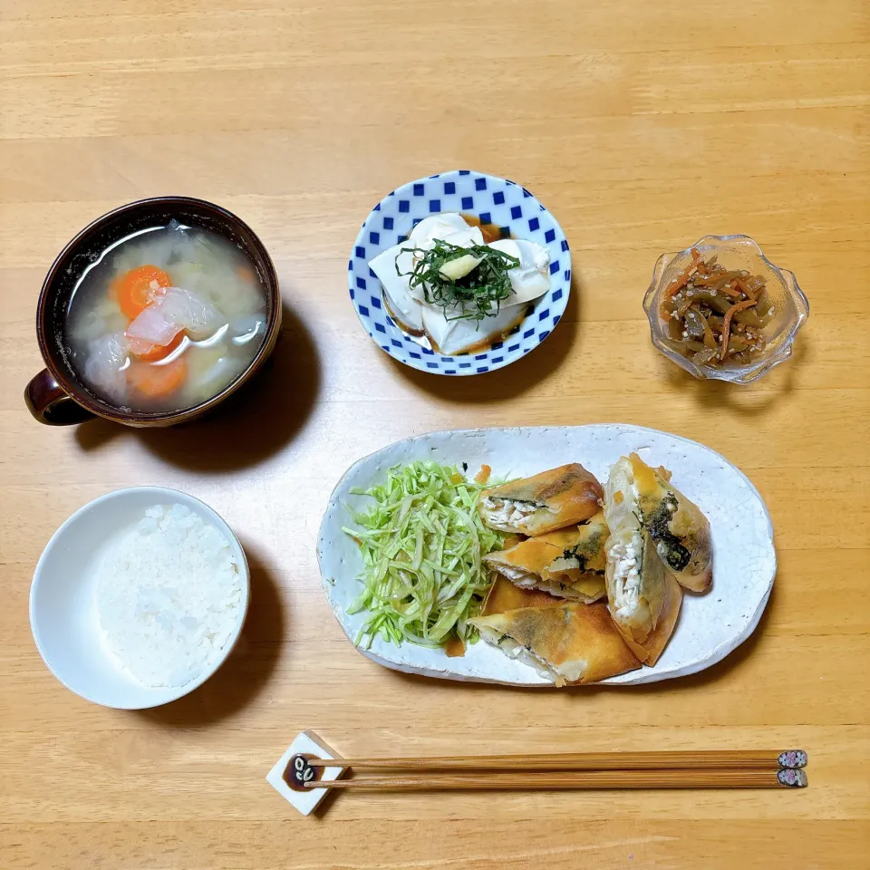 鶏ささみと大葉チーズの揚げ春巻き|ちゃみこさん