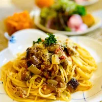 アルモンde豚ひき肉となすの和風パスタ|M⭐︎さん
