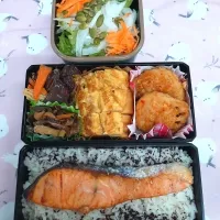🍀2025/0708(火)シャケ弁当|ともちんさん