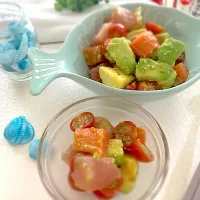 新味料で、アジアンサラダポキ|花🍀さん