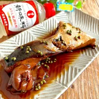 ワラサのカマの梅山椒煮