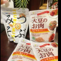 #マルコメいざ飯！つぶみそ、大豆のお肉当選🎉|Reikoさん