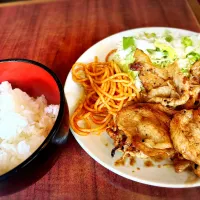 しょうが焼ライス ¥700|Blue Moon Caféさん