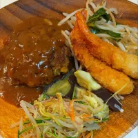 カレーハンバーグ|しのてらさん