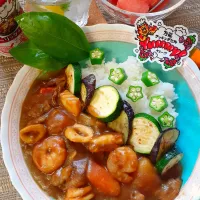 シーフードカレー🦑🍛|fumfumさん
