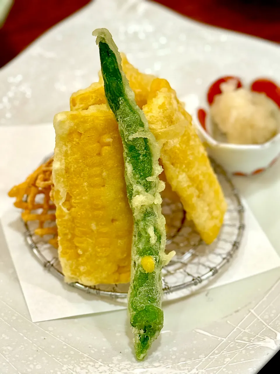 とうもろこし🌽の天麩羅|Amichin🧸💕さん