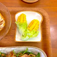 ミニとうもろこし形のポテサラ