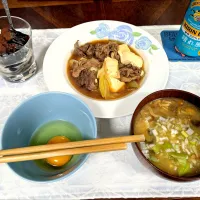 肉豆腐とコーヒーゼリーで晩酌🍺|jpsさん