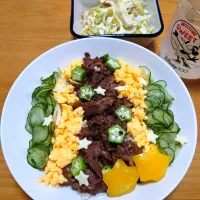 七夕　牛肉ちらし寿司|ごはんきろくさん