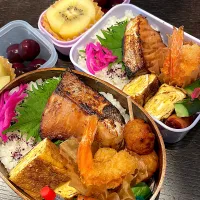 鰤のひしお麹焼き弁当|雑草シェリーさん