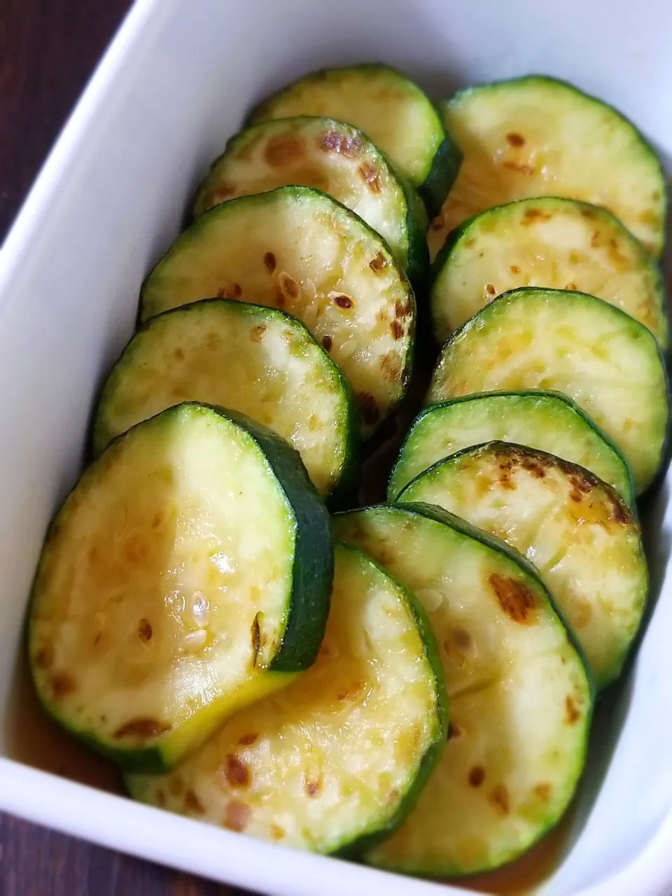 ズッキーニの焼き浸し|ぱんだのままんさん