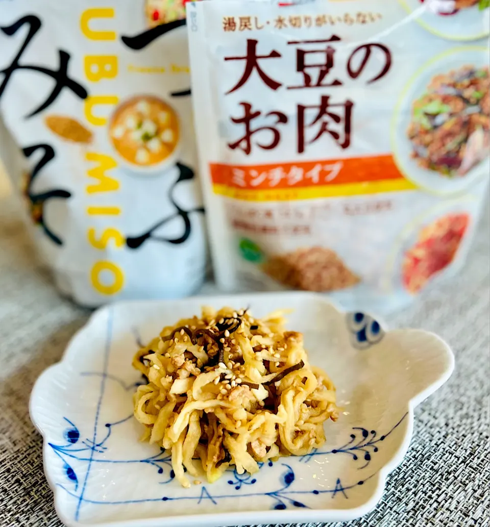 つぶみそde大豆のお肉と切り干し大根の煮物風箸休め|M⭐︎さん