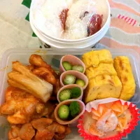 味噌ダレ鶏もも肉🍙弁当|まゆみさん