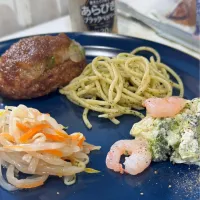 大根おろしハンバーグ7/9朝食|🐧ペンギン2さん