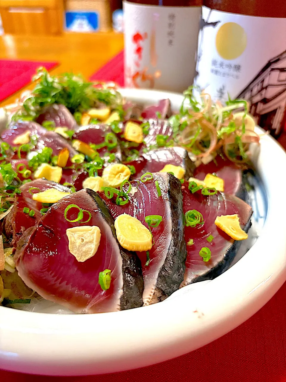 カツオのたたき🐟|おかちさん