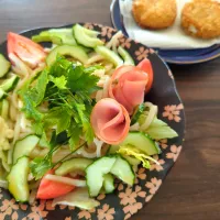 サラダうどん|明子さん