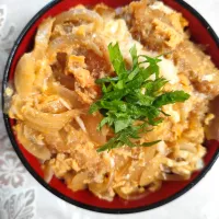 息子の昼。カツ丼!!|m.rafuさん