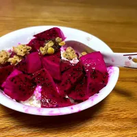 Home made oat yogurt w fruits| Florrieさん