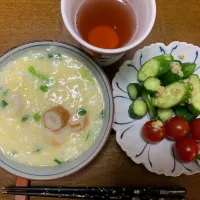 昼食　雑炊|ATさん